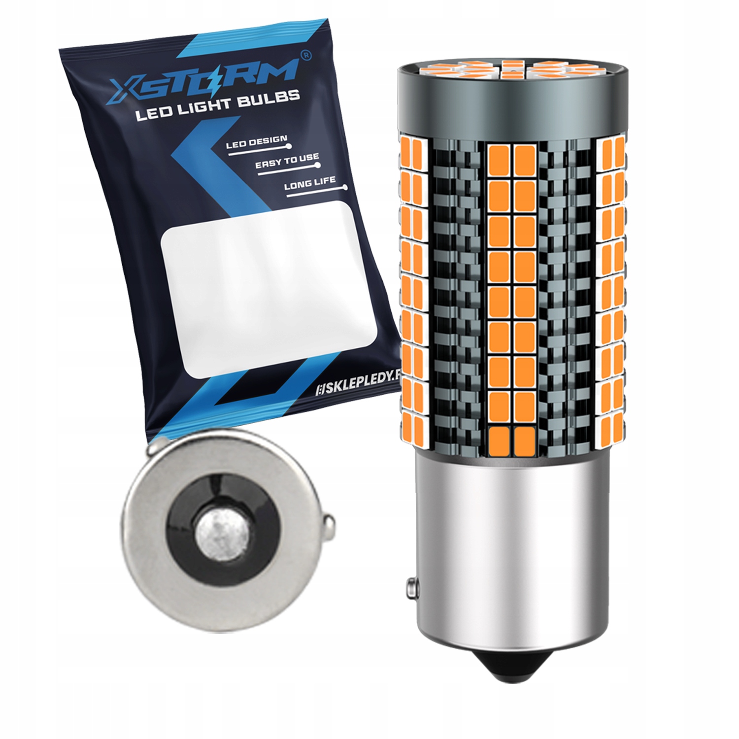 Żarówka Samochodowa Led Xstorm PY21W Pomarańczowa Kierunek Can