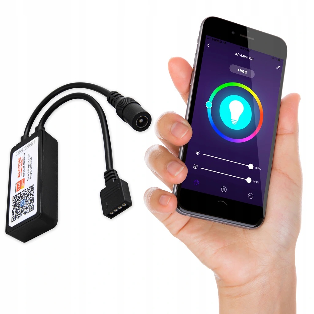 Sterownik Rgb taśm Led WiFi Aplikacja Smart Tuya