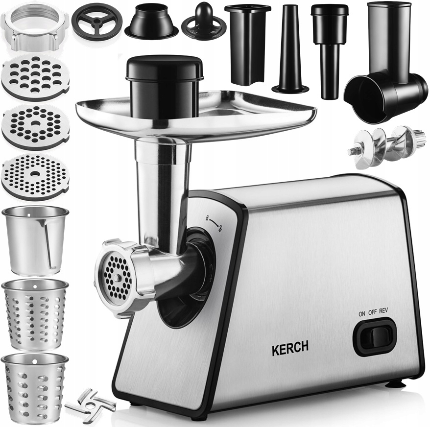 Maszynka Do Mielenia Mięsa Warzyw Kerch Omega 1900W Szatkownica +akcesoria