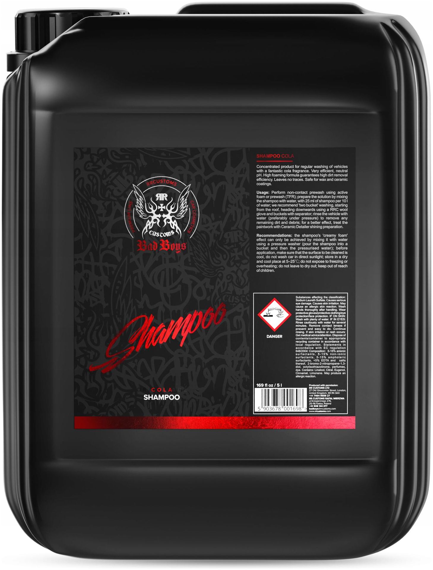 Rr Customs Rrc Bad Boys Shampoo Cola 5L Szampon Do Mycia Auta