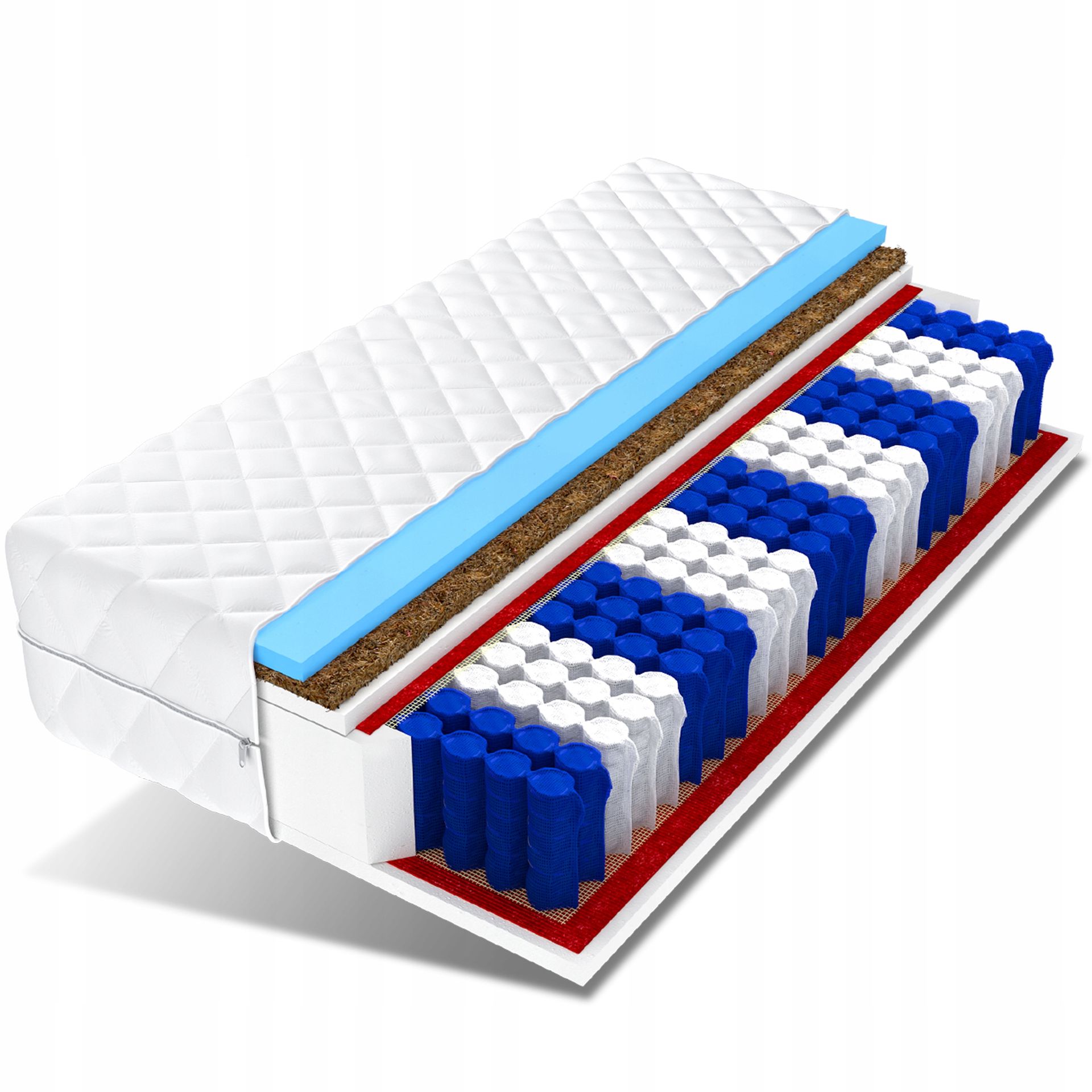 Materac 180x200 pocket kokos elastyczna Hr Tytan