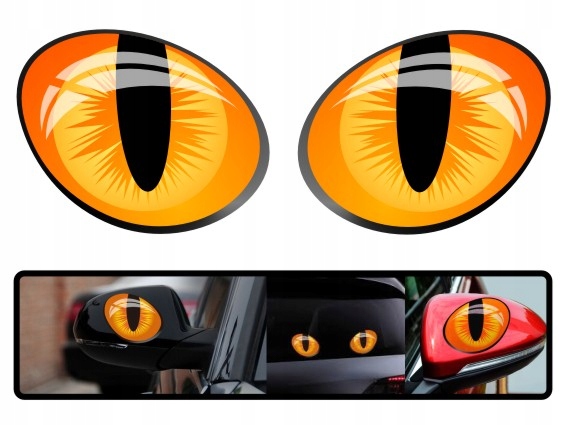 Naklejki Funny Cat Eyes zest. 4 Szt