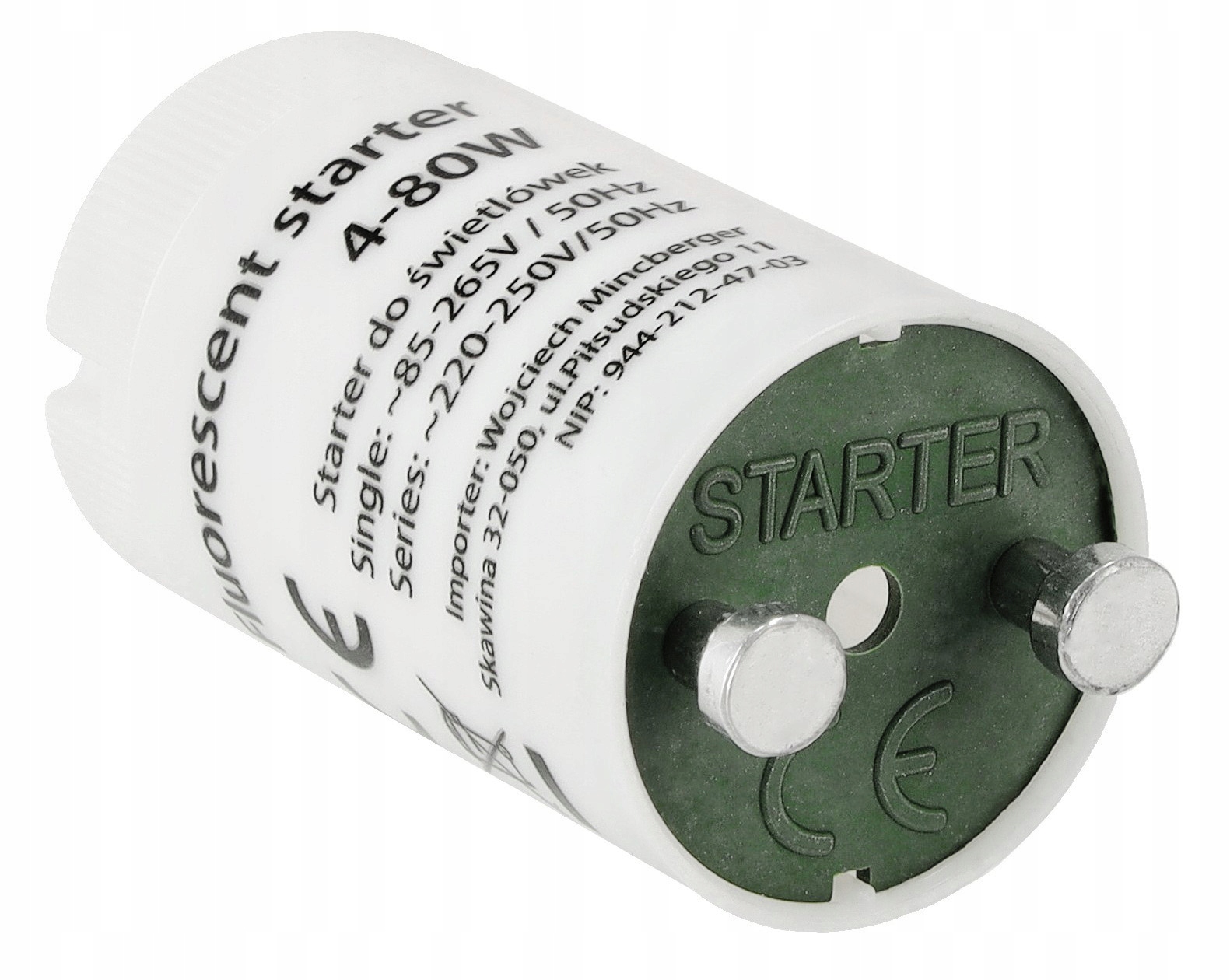 Starter Zworka Fuse Do Świetlówek Led Opraw Rastr 4-80W