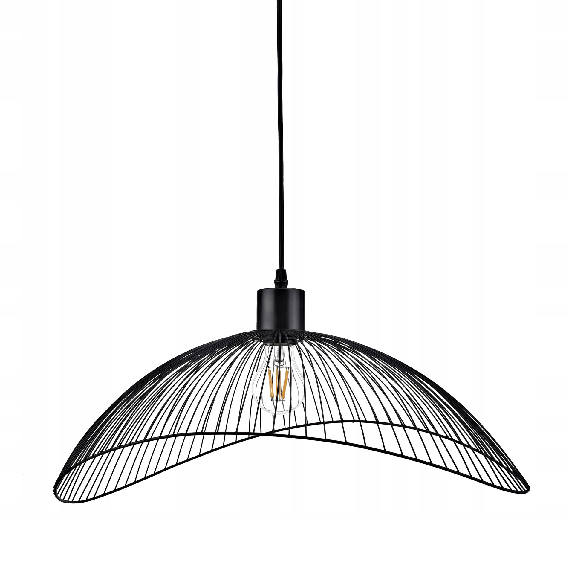 Oprawa sufitowa Reto 1, 1*E27, IP20, śr. 40 cm, pojedyncza, czarna, Gtv