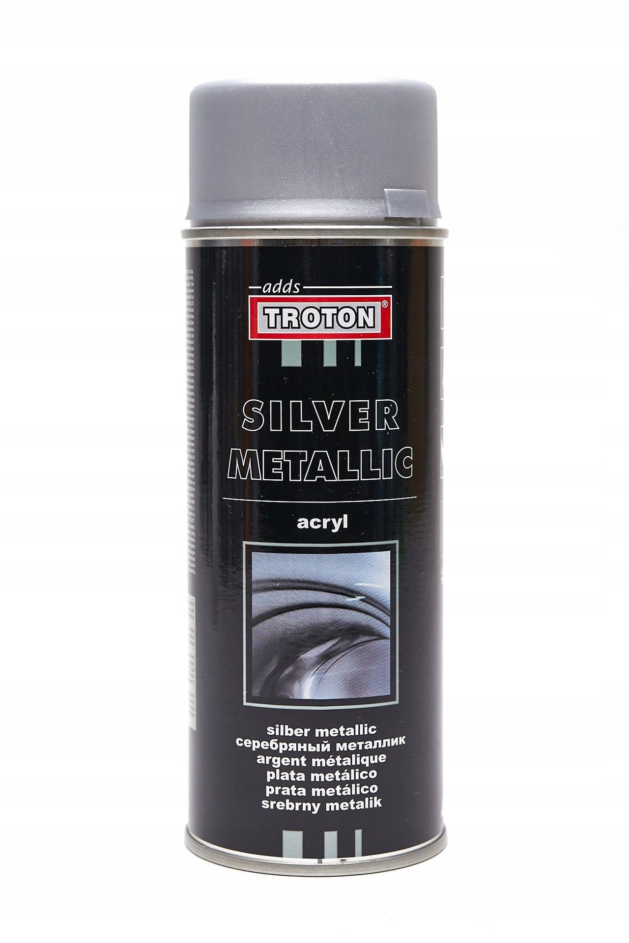 Lakier Akryl Srebrny Metalik Spray Troton 400ml