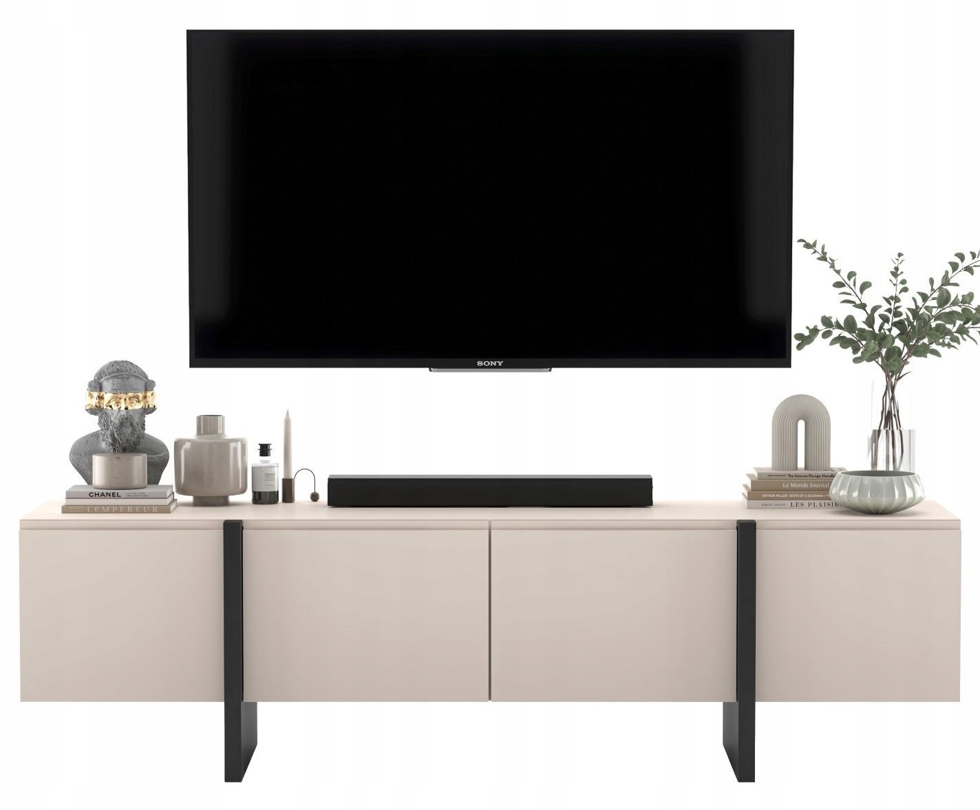 Komoda Rtv Szafka Rtv w stylu Boho Kaszmir Mat 180 cm