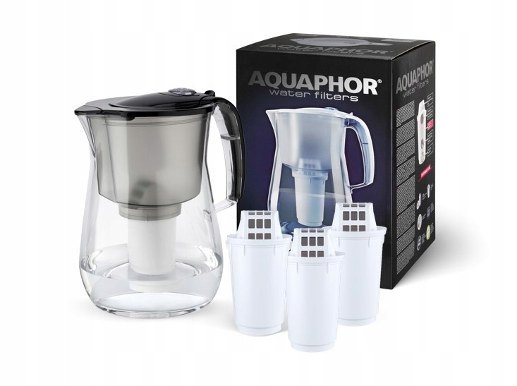 Dzbanek filtrujący Aquaphor Provence 4.2 l z licznikiem z 3 wkł. A5, czarny