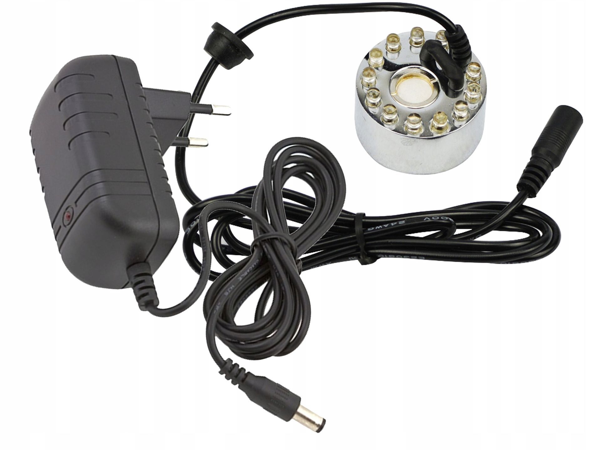 2w1 Generator Pary Mgły Nawilżacz Lampa Led Rgb Zasilacz