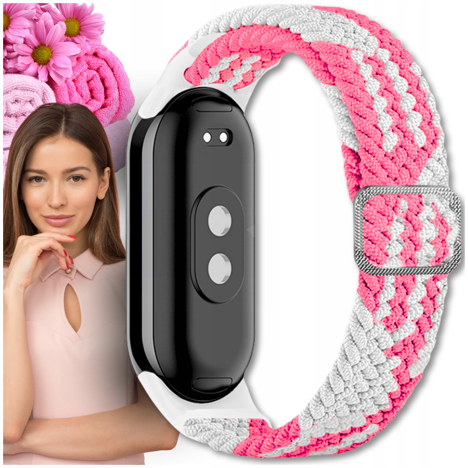 Pasek opaska do Xiaomi Mi Band 8 i Mi Band 9 smartband smartwatch mocny