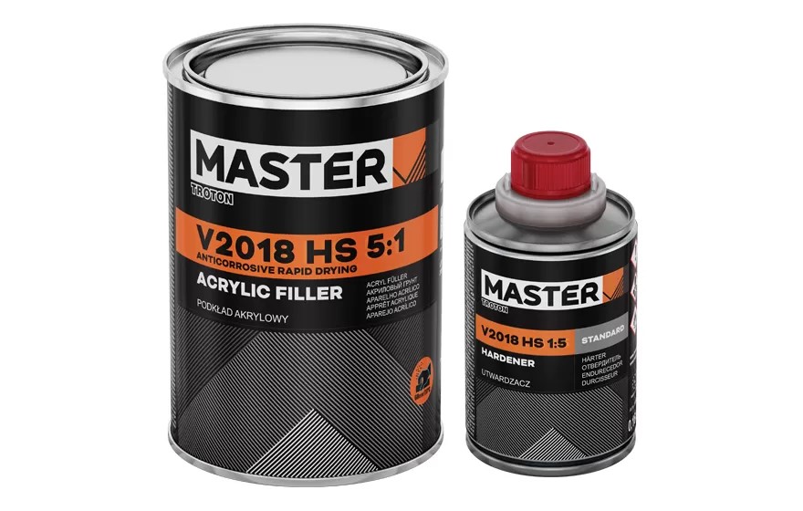 Szybki podkład akrylowy biały Master Troton V2018 Rd Hs 5:1 0.8+0.16 L