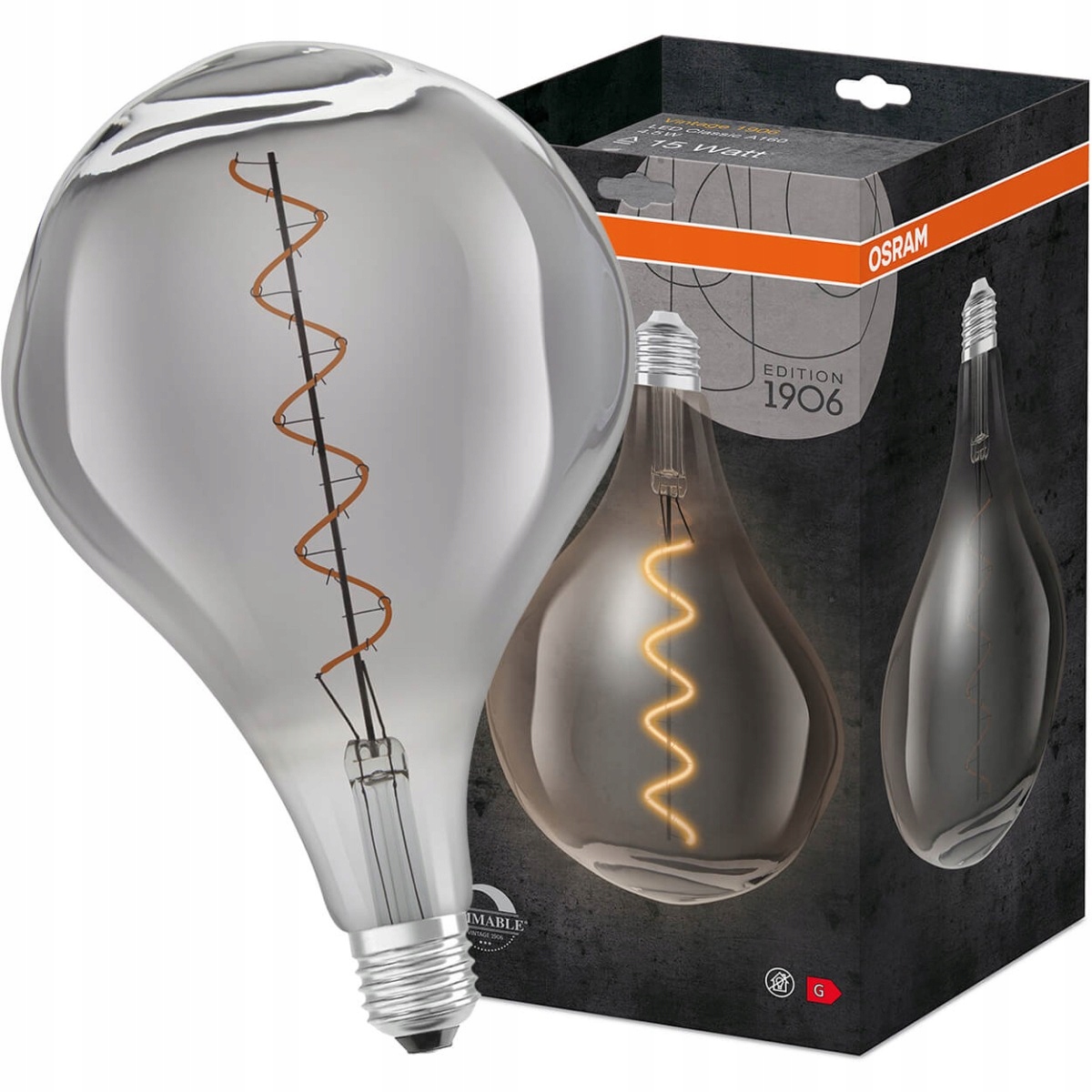 Żarówka Dekoracyjna Led E27 4,5W Ściemnialna Osram