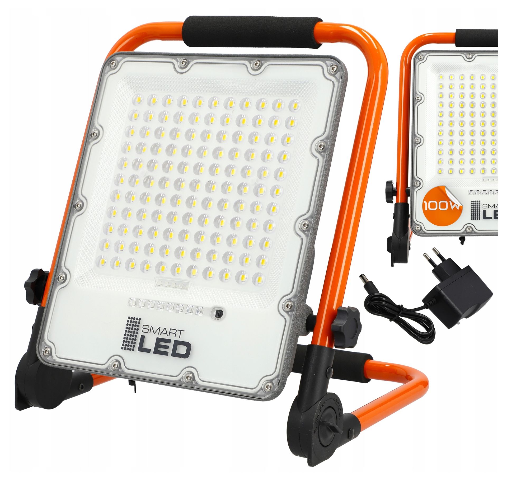 Halogen Led Naświetlacz Akumulatorowy Budowlany 100W roboczy przenośny