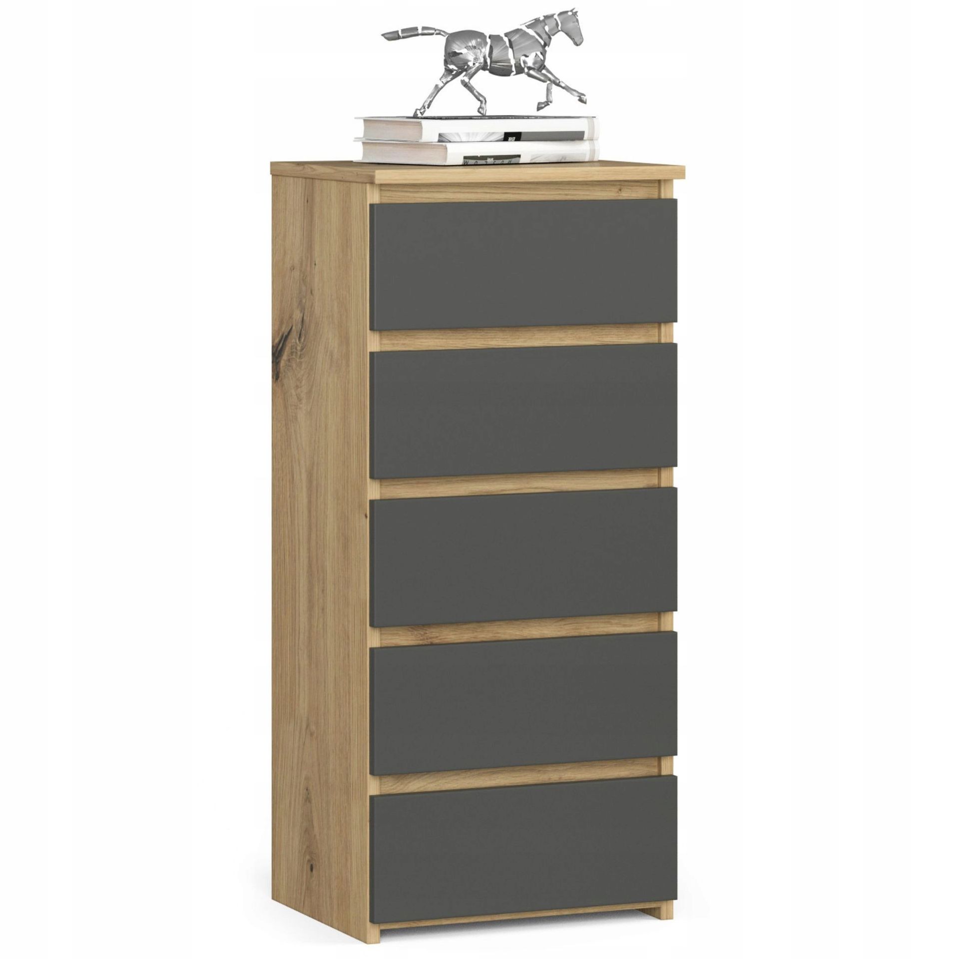 Komoda CL5 Dąb Artisan Szara