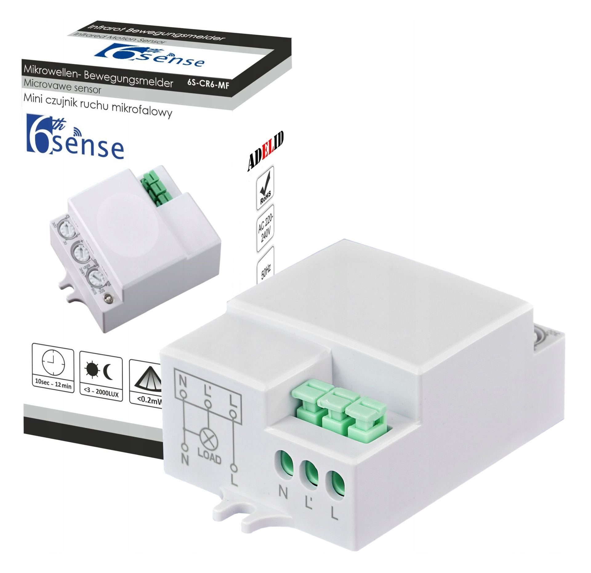 Czujnik Ruchu Zmierzchu Mikrofalowy Sensor Do Led