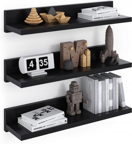 PÓŁKA WISZĄCA ŚCIENNA ZESTAW 3 SZTUK 39cm NOWOCZESNE DO POKOJU KUCHNI BIURA