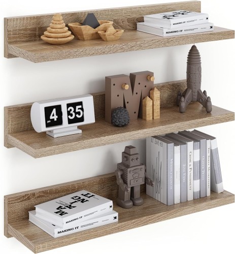 PÓŁKA ŚCIENNA WISZĄCA ZESTAW 3 SZTUK 39cm DEKORACJA DO POKOJU KUCHNI BIURA