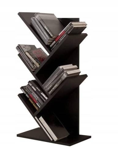 REGAŁ DRZEWKO PÓŁKA NA KSIĄŻKI 5 PÓŁEK NADSTAWKA DEKORACJA ORGANIZER, 65CM