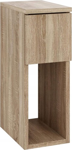 SZAFKA NOCNA WĄSKA Z SZUFLADĄ STOLIK NOCNY Z PÓŁKĄ, wymiary: 20 x30 x55 cm