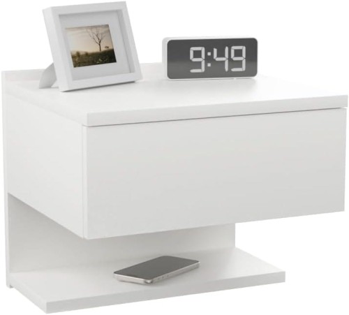 SZAFKA WISZĄCA SZAFKA NOCNA Z SZUFLADĄ I PÓŁKĄ 35x31,6x30cm ŁATWY MONTAŻ