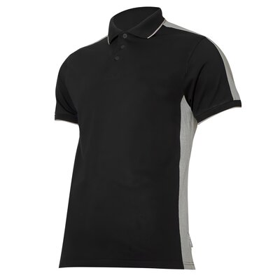 LAHTI PRO Koszulka polo 190g/m2, czarno-szara, 