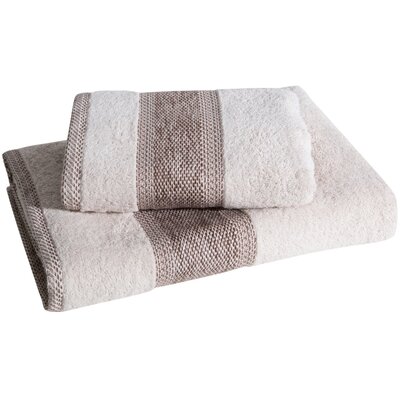 Komplet Ręczników Kąpielowych 2 szt Kali Beż