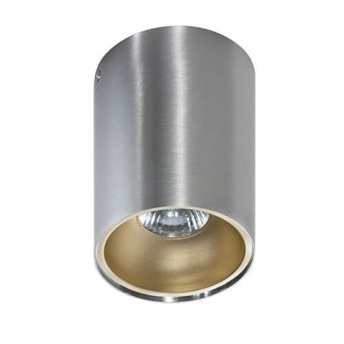 Przysufitowa lampa zestaw REMO AZ0820 + AZ0825 odbłyśnik srebrny szampański