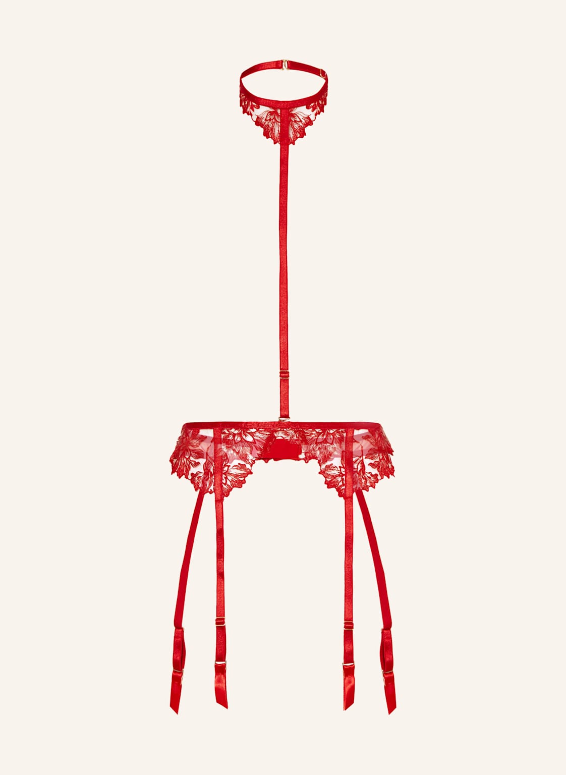 Bluebella Pasy Do Pończoch Samara Z Uprzężą rot