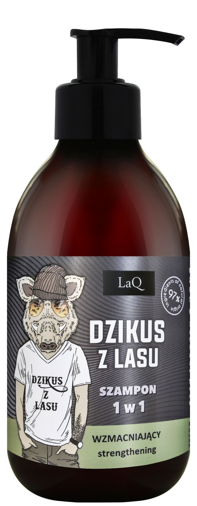 LaQ Dzikus z lasu, szampon wzmacniający 1w1 (edycja limitowana), 300ml