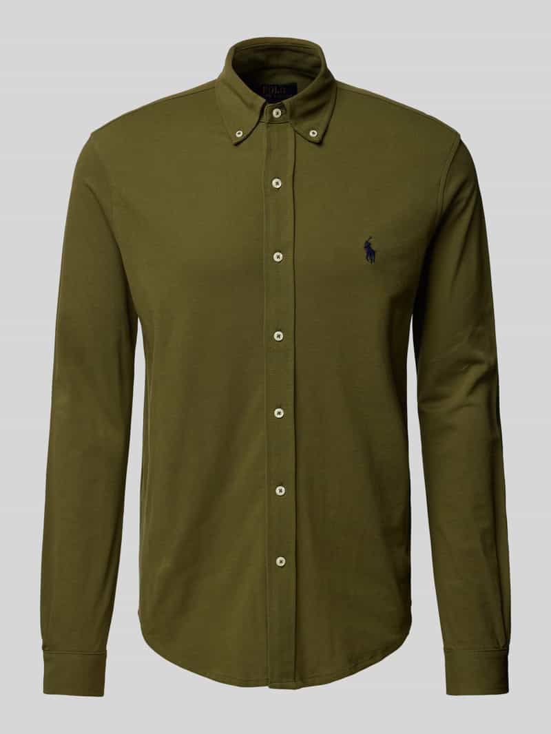 Koszula casualowa o kroju regular fit z kołnierzykiem typu button down