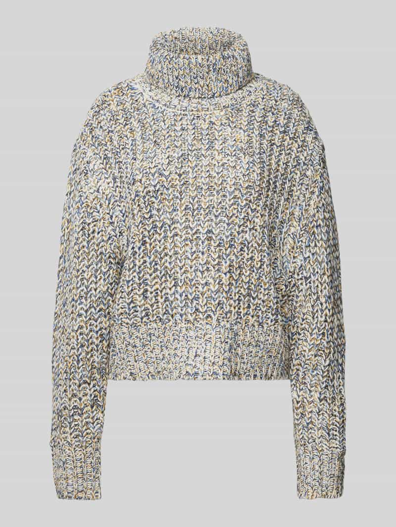 Sweter z dzianiny z prążkowanymi wykończeniami model ‘BETHY’