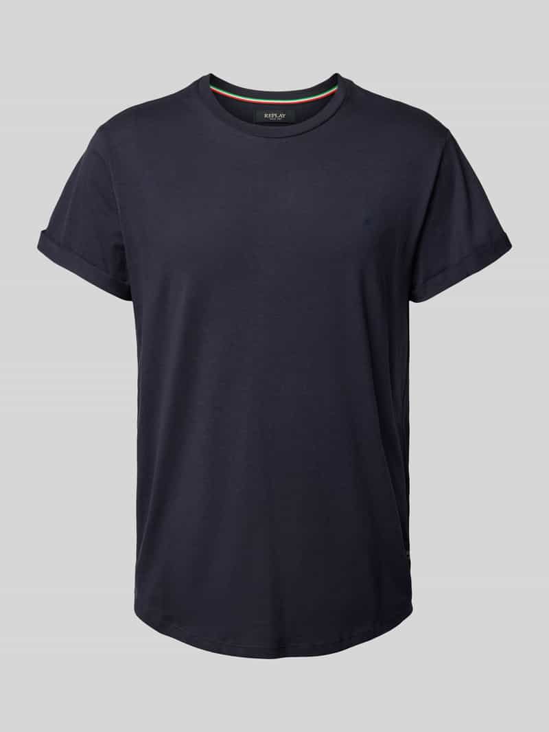 T-shirt z wyhaftowanym logo