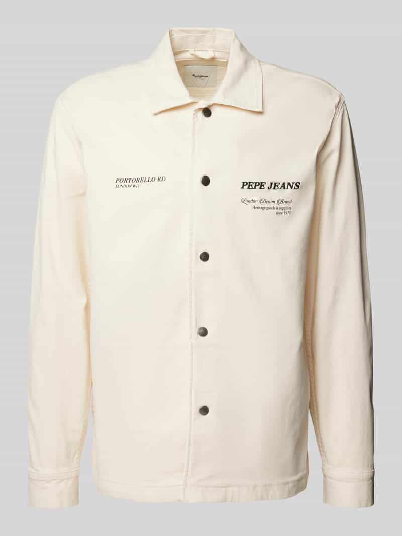Kurtka jeansowa z wyhaftowanym logo model ‘SAM’