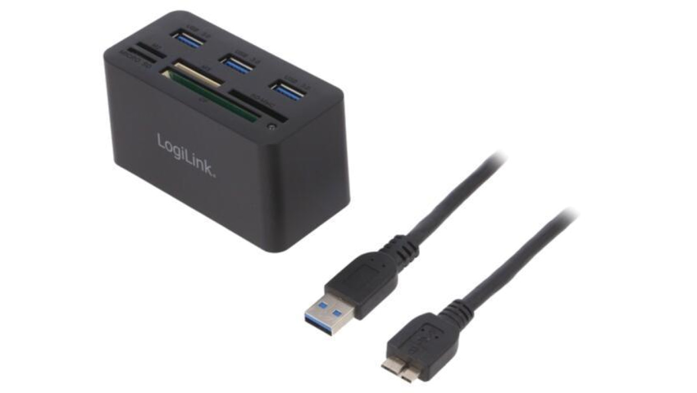 CR0042 Hub USB, USB A gniazdo x3, USB B micro gniazdo, USB 2.0, USB 3.0