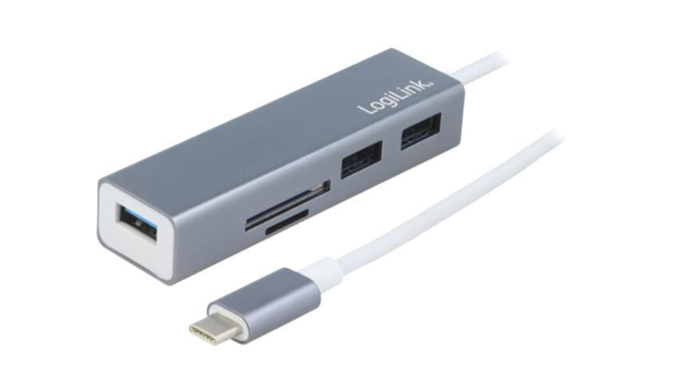 UA0305 Hub USB, microSD,SD, USB A gniazdo, USB C wtyk, USB 3.1, 5Gbps