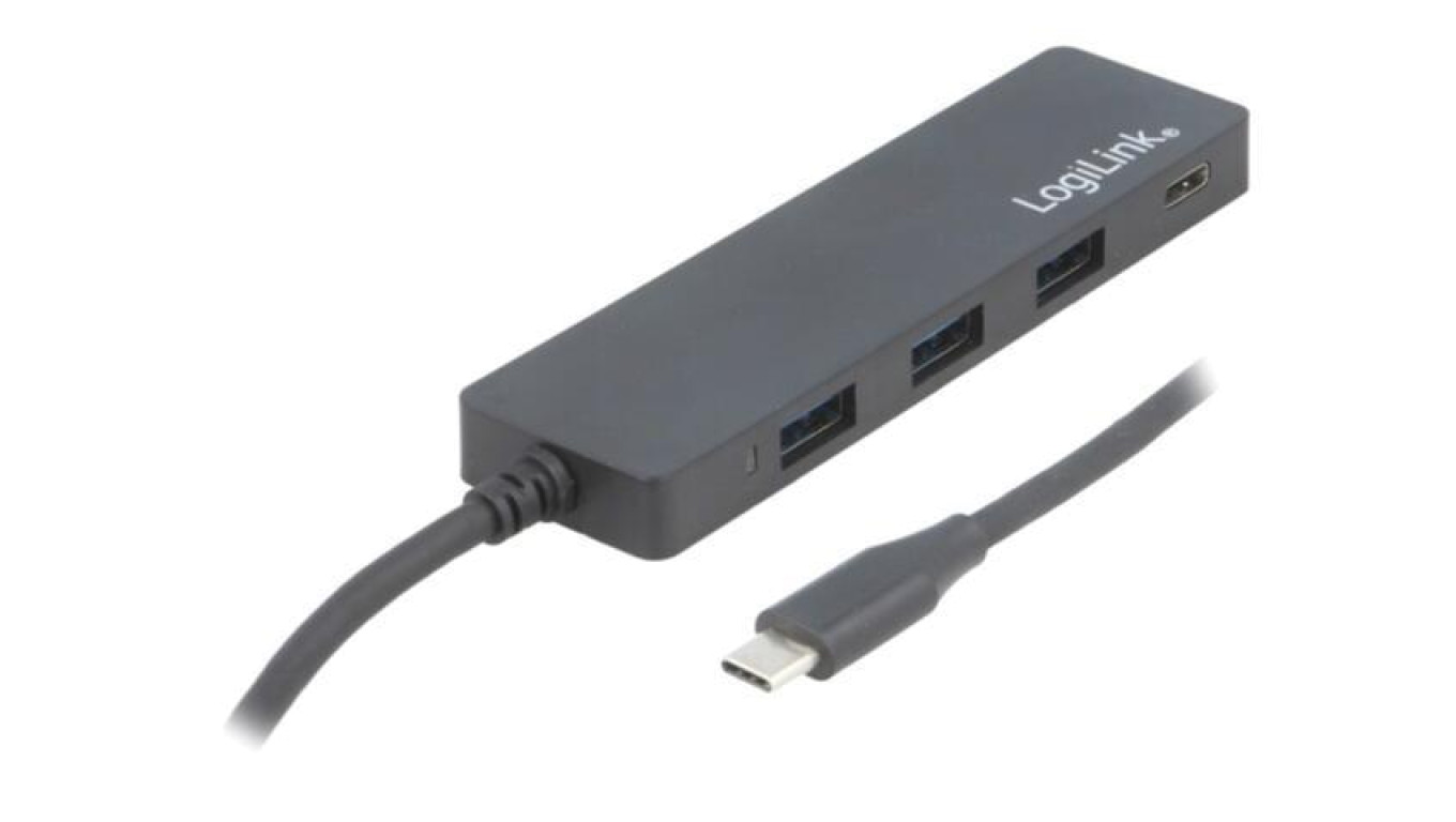 UA0311 Hub USB, USB A gniazdo x3, USB C gniazdo, USB C wtyk, USB 3.0