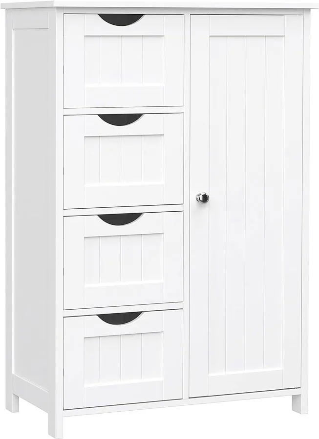 Biała szafka z 4 szufladami P4-H60