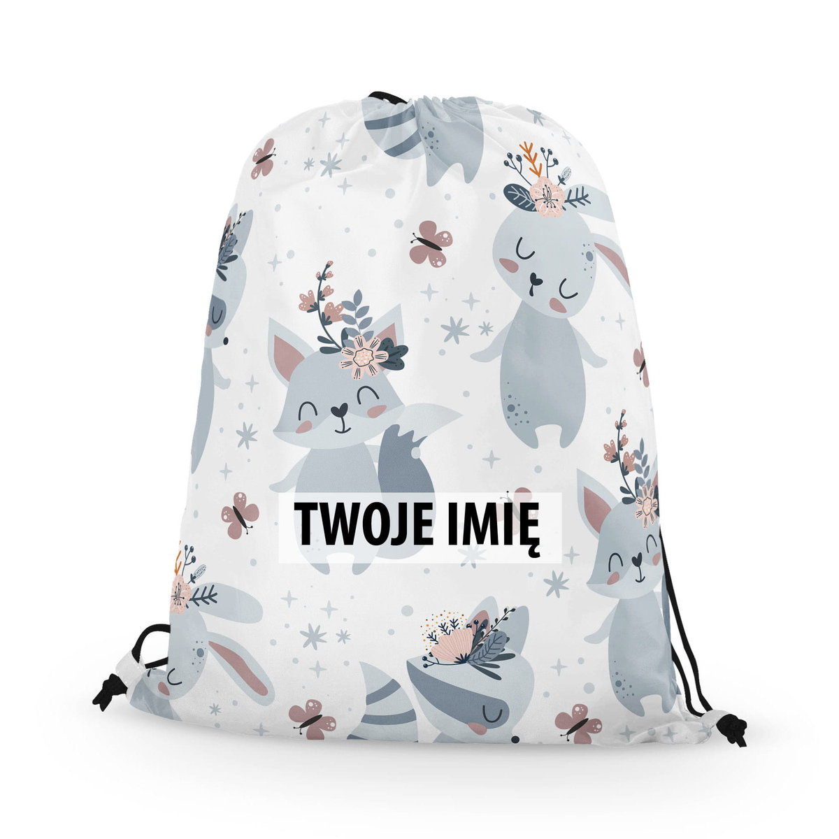 WORKO-PLECAK DZIECIĘCY z Twoim imieniem Niebieskie zwierzątka 150
