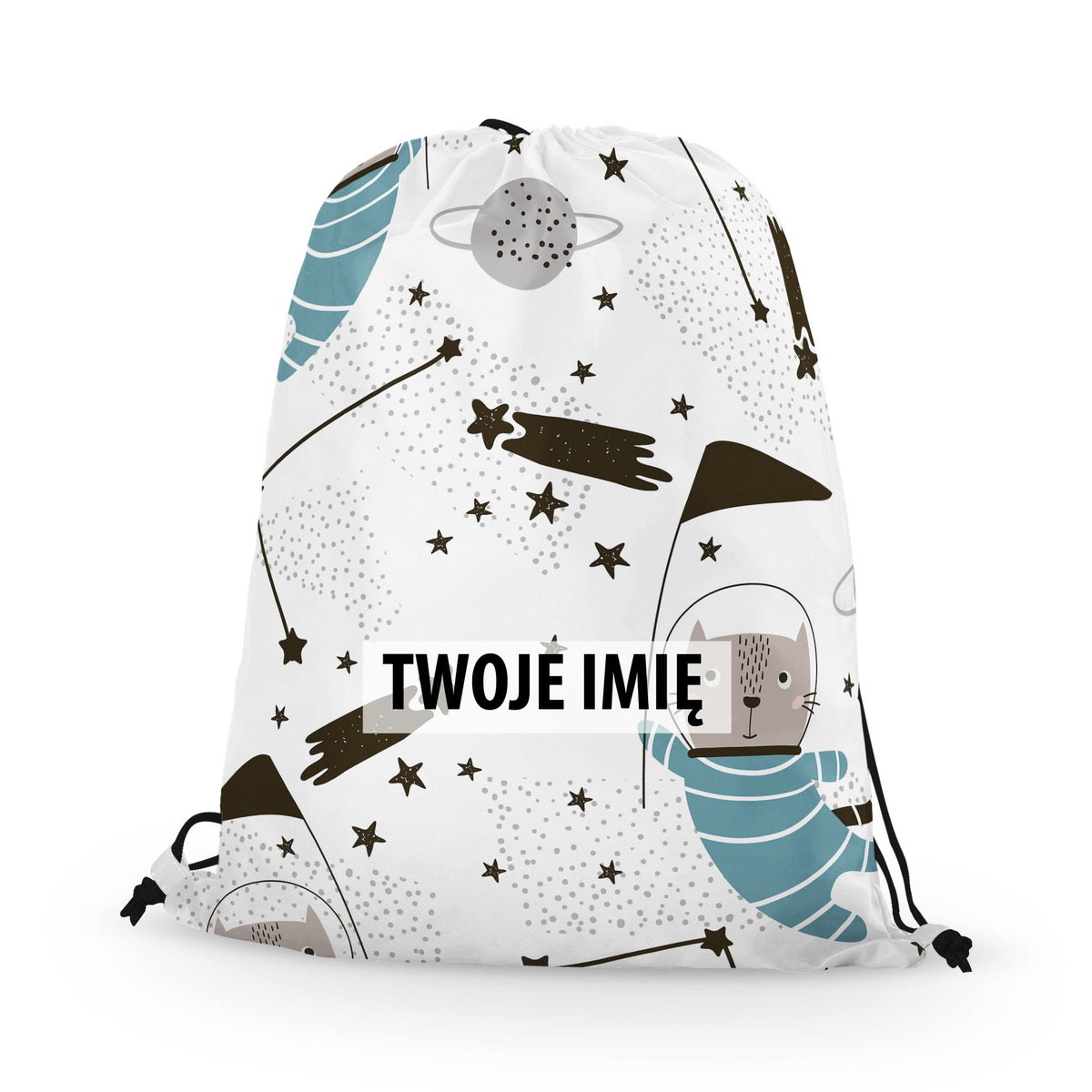 WORKO-PLECAK DZIECIĘCY z Twoim imieniem Koty w kosmosie 131
