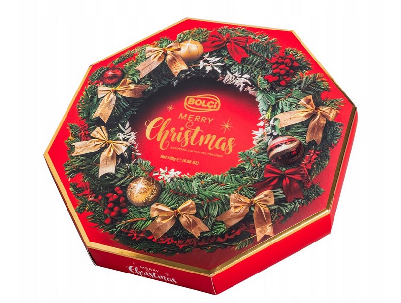 Bombonierka Świąteczna z Pralinami Bolci 198g