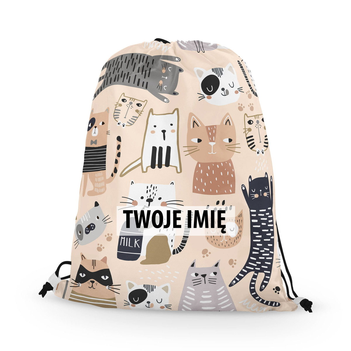 WORKO-PLECAK DZIECIĘCY z Twoim imieniem Zabawne koty 169