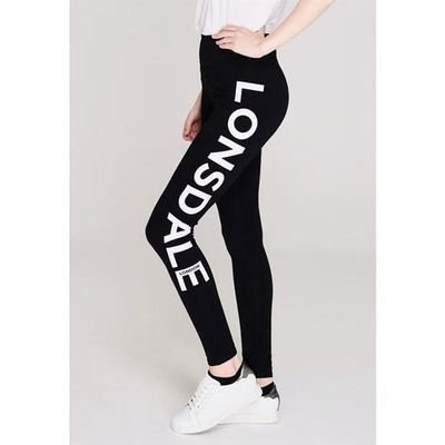 Lonsdale czarne legginsy damskie, Rozmiar S