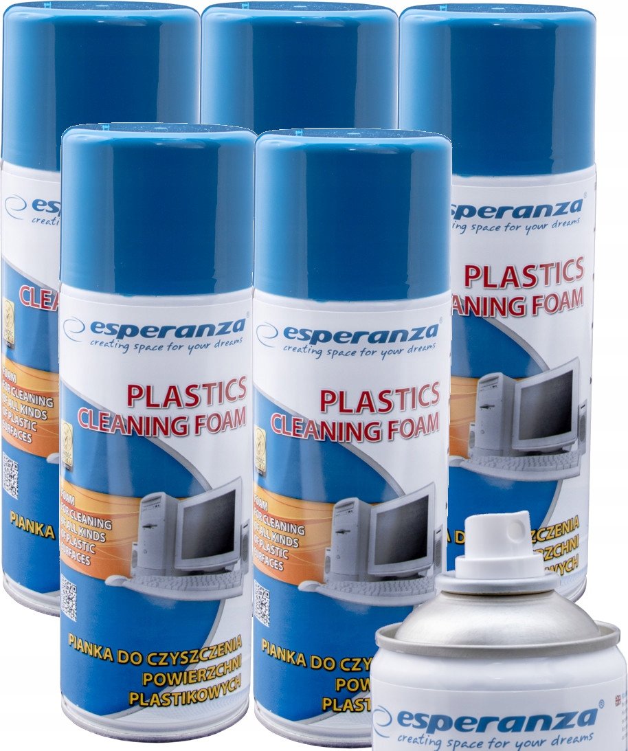 ESPERANZA PIANKA SPRAY DO CZYSZCZENIA PLASTIKÓW KOMPUTERÓW RTV I AGD 2000ML