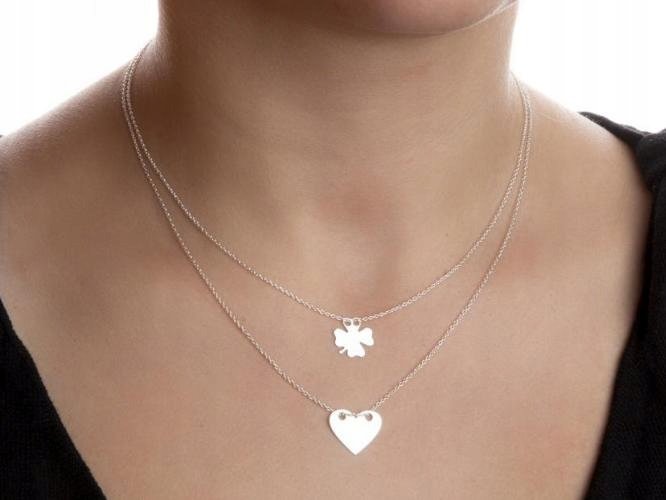 Srebrny komplet CELEBRYTKA SERCE i KONICZYNKA 925