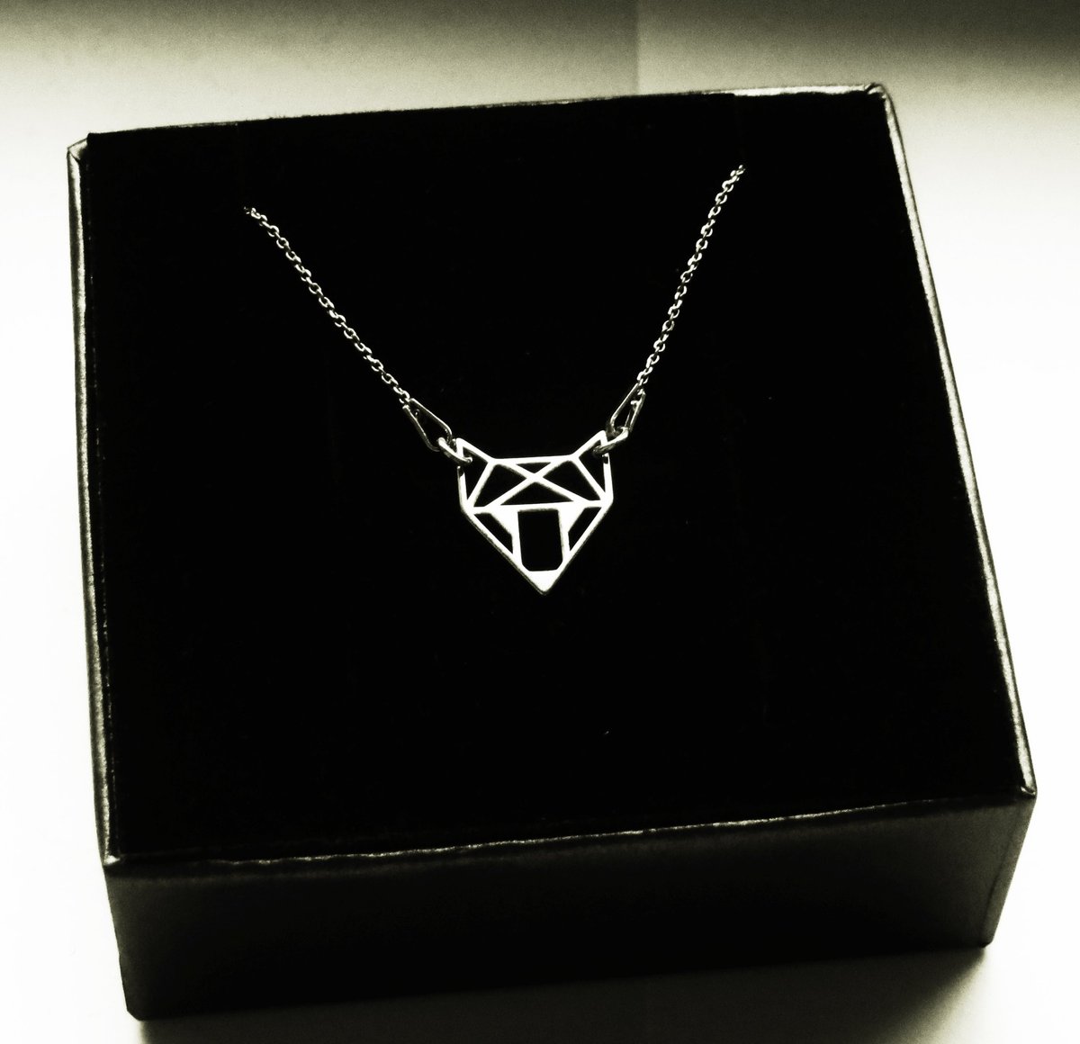 Naszyjnik ORIGAMI LISEK CELEBRYTKA srebro 925