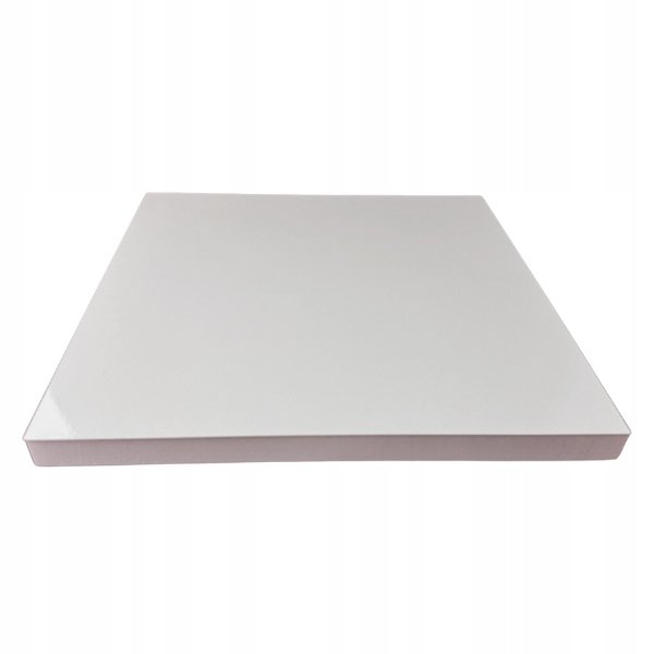 PODKŁAD POD TORT STYRODUR GRUBY WYTRZYMAŁY Z PODKŁADKĄ BIAŁY 25 x 35