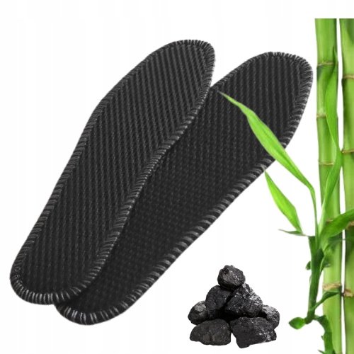 WKŁADKI DO BUTÓW BAMBUSOWE DO OBUWIA Z AKTYWNYM WĘGLEM ODDYCHAJĄCE