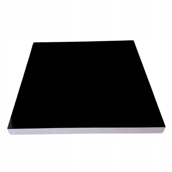 PODKŁAD POD TORT STYRODUR GRUBY WYTRZYMAŁY Z PODKŁADKĄ CZARNY 25 x 35