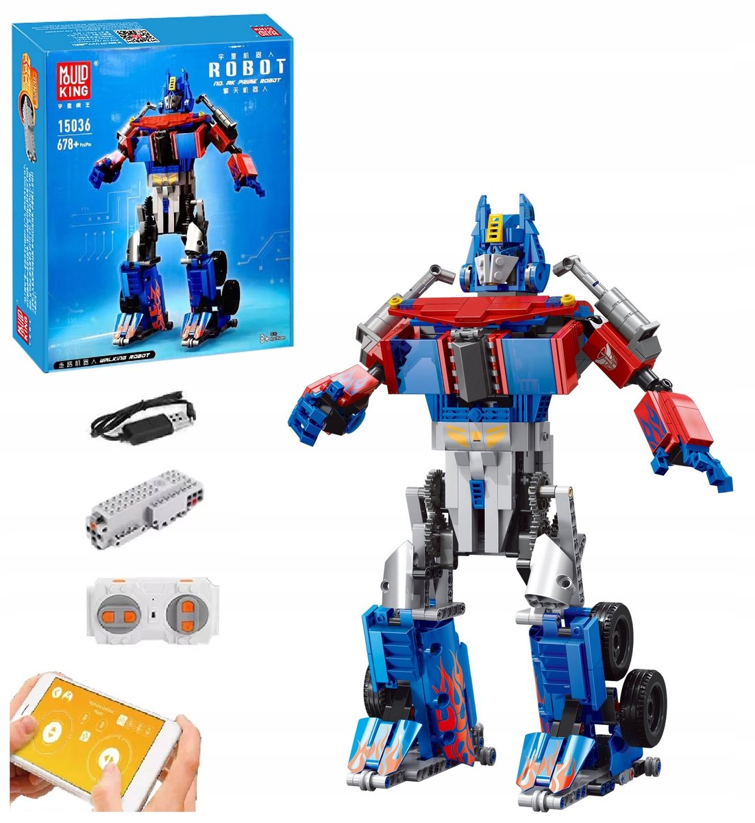 Zdalnie sterowany ROBOT PRIME Mould King 15036 zestaw klocków konstrukcyjny