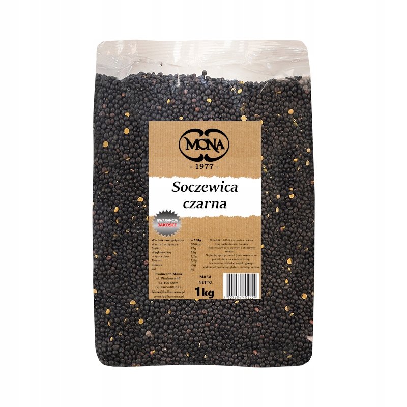 Soczewica czarna MONA 5kg PREMIUM