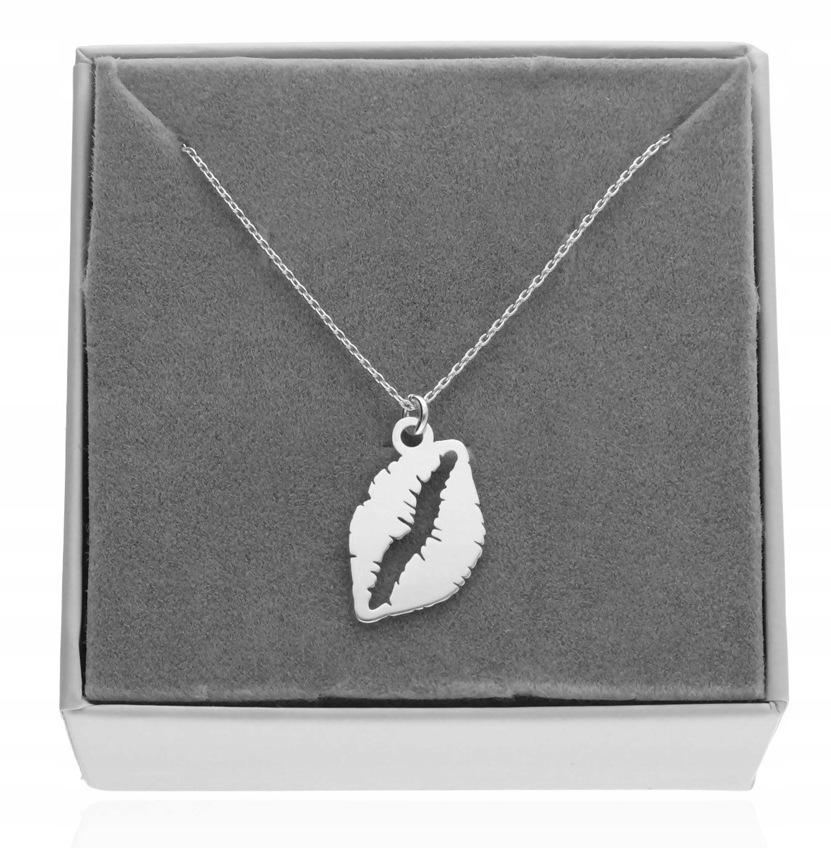 Naszyjnik celebrytka usta z ustami buziak srebro 925 50 cm